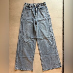 YMI Women's denim super wide blue Jeans